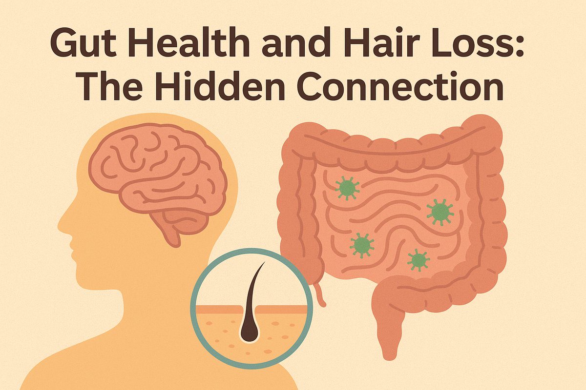 HairPartner's tweet photo. Did you know your gut could be causing your hair loss issues? https://t.co/8vVeBpVMwx