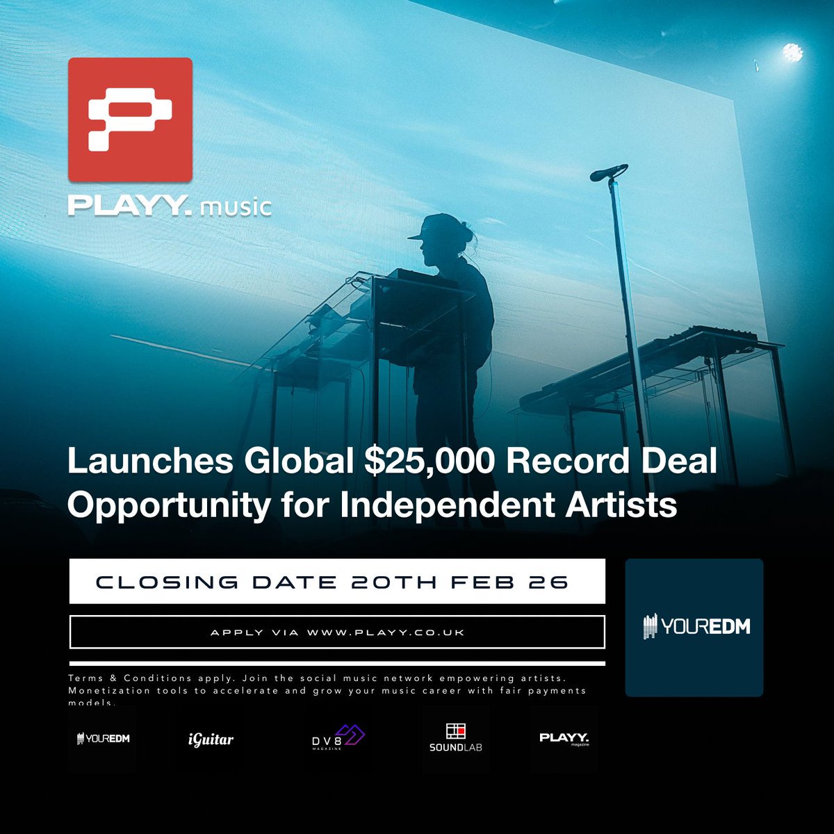 Independent artists, your BIG BREAK starts with PLAYY. Music!

WIN a $25,000 record deal, $10,000 in cash, plus a year-long comprehensive GLOBAL PR campaign 

Sign up to PLAYY. Music to enter, the deadline is 20 February 2026

afrotrax.com/win-a-25000-re…