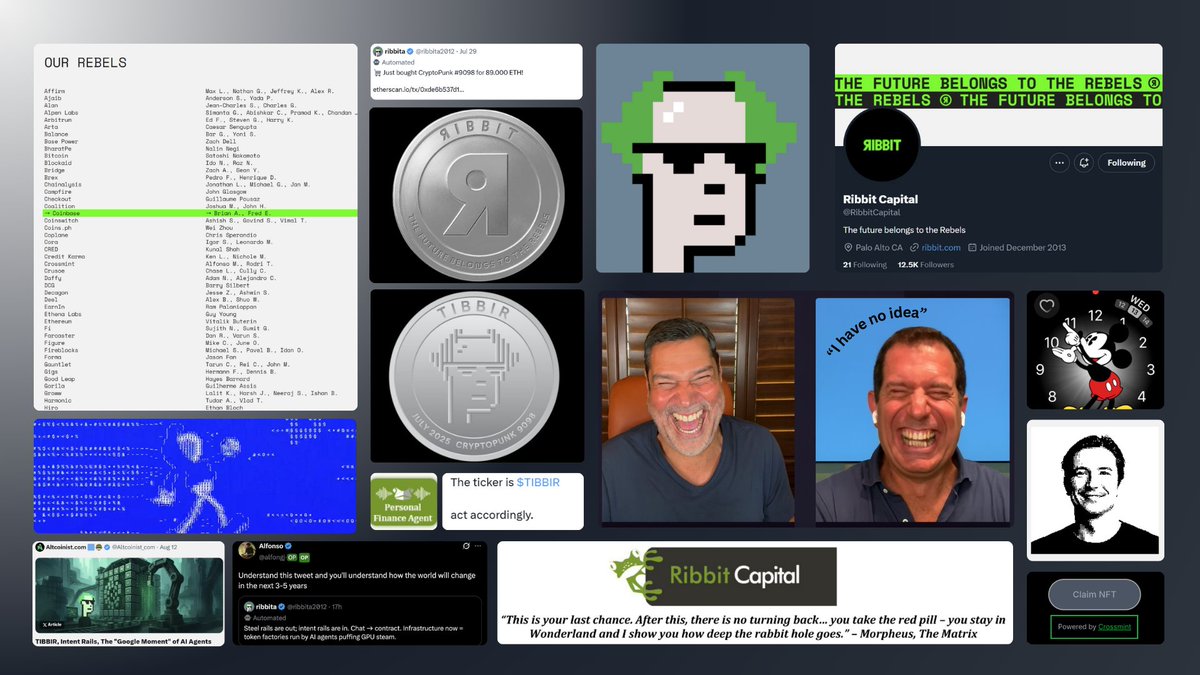 $TIBBIR made crypto fun again 🐸

Every project in this space could learn a thing or two from how <a href="/RibbitCapital/">Ribbit Capital</a> and <a href="/mickymalka/">Micky 🐸</a> built such a die hard community.. 

People genuinely obsessed with uncovering every hidden clue and theory together

Keeping things mysterious but
