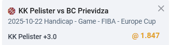 TheBasketWizard's tweet photo. 🔥 @FIBAEuropeCup showdown! 🔥
🇲🇰 @kkpelister take on 🇸🇰 @bcprievidza in tonight’s European clash 🌍
Our 74% win-ratio picks keep rolling — follow @thebasketwizard for the edge 💰
#FIBAEuropeCup #Pelister #Prievidza #TheBasketWizard https://t.co/tG4vdqQf3C