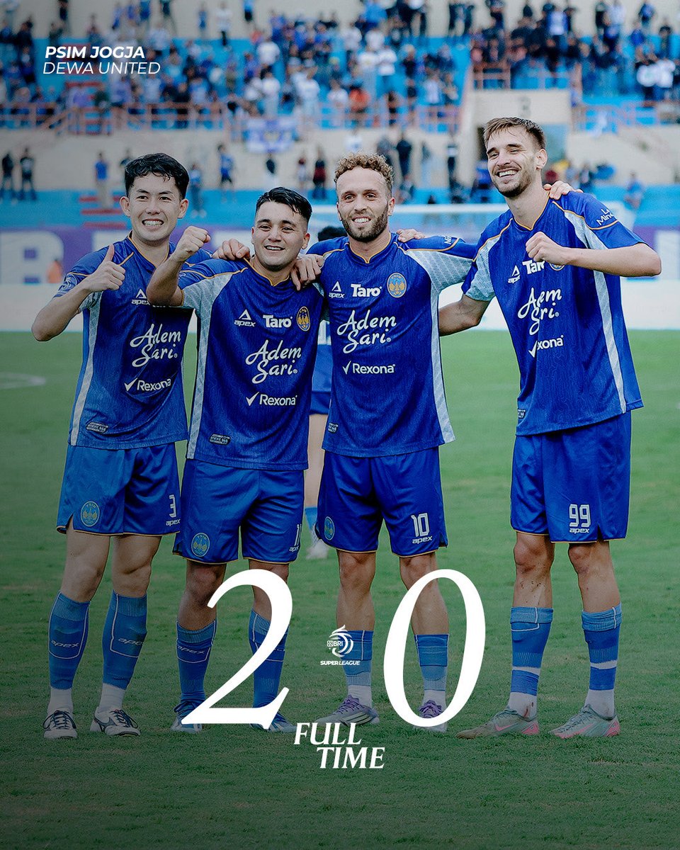 Peluit panjang berbunyi, kemenangan milik kita bersama!

#PSIMJogja
#StrongerThanEver
#MataramDay