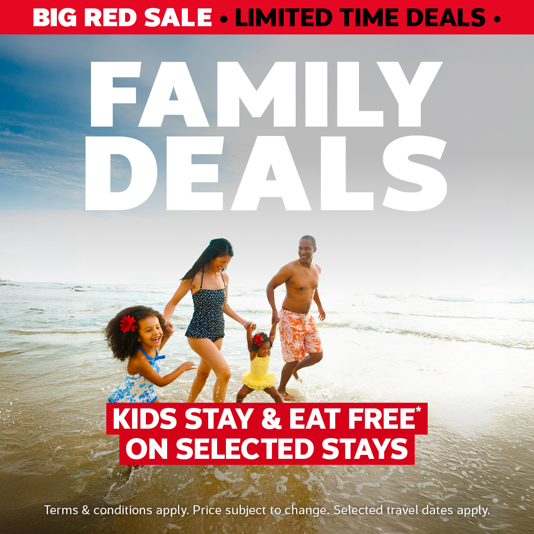 You’ve been waiting for it… and it’s finally here!
The Big Red Sale is BACK  with massive savings on flights, holidays, and island escapes you can’t miss. 🌴✈️

💥 Top Deals You’ll Love:
🏙️ Dubai Deals – Save up to 30%
🚢 Cruise Deals – Save up to 35% on selected sailings
🌍