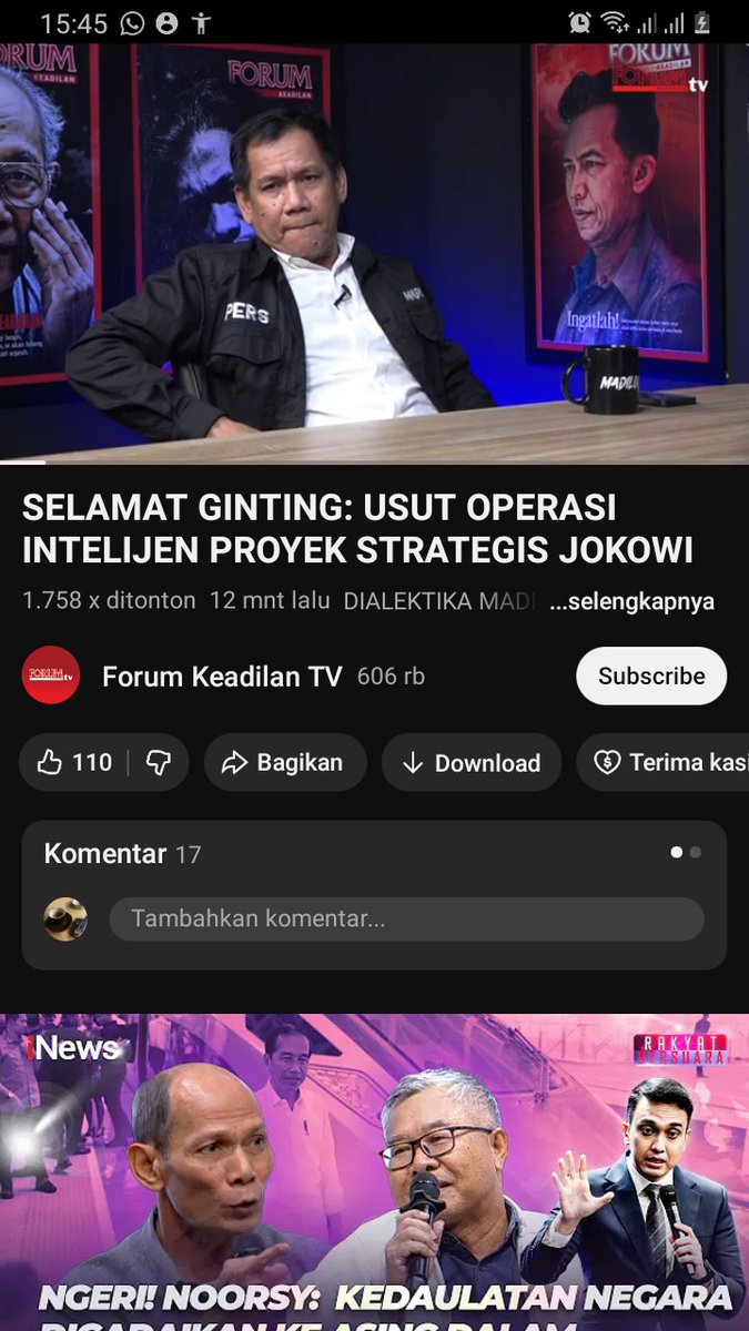 Spt yg sering sy twit
Ada operasi intelijen China di balik KCIC

KCIC bantah 5 WN China yg nyusup ke Halim sbg perkerjanya
Jd siapa ke5nya
Dan utk apa nyusup ke Halim

Penelitian oleh BRIN thd 3 drone bawah laut buatan China yg ditemukan smp skrg ga jelas ujungnya