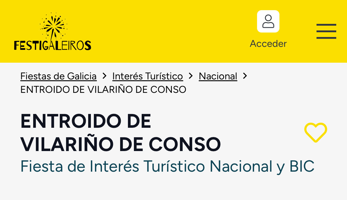 Entroidos_Or_Ou's tweet photo. ✔️ Nos gusta que el visitante vea eso de “Fiesta de Interés Turístico Nacional” junto a “BIC” cuando busca información sobre nuestro entroido. Gracias @festigaleiros
#entroidosdeourense 
https://t.co/TXdEi9toAC https://t.co/Pj03CNkLZd