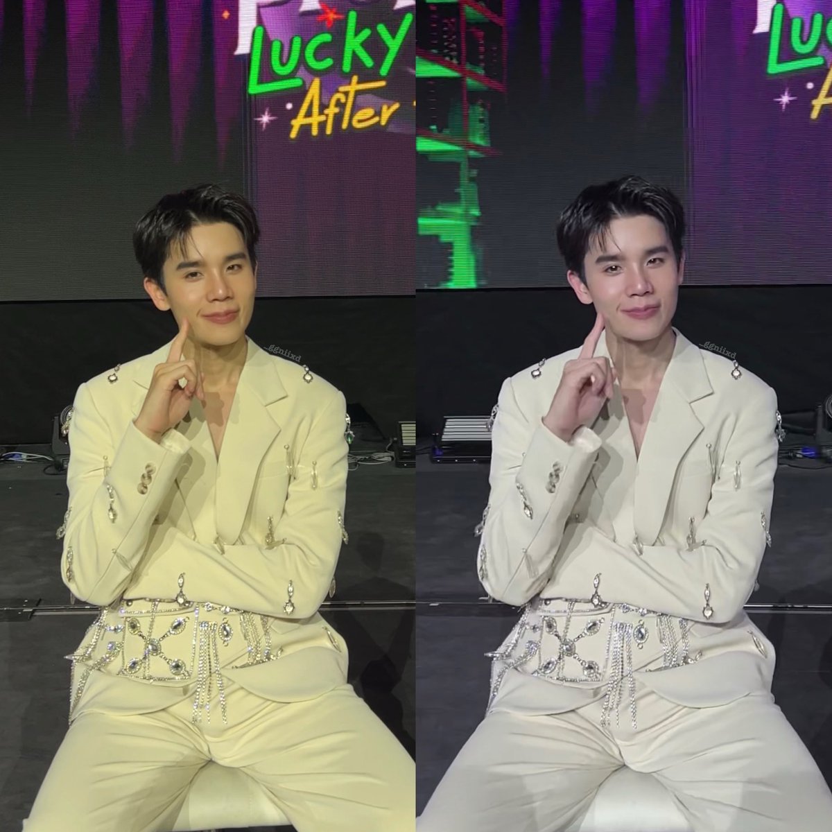 _ggniixd's tweet image. โอ้โห ลองไปปรับมาตามพี่สาวทวิตเอ้ก เหมือนได้คลิปใหม่ พี่จิมมี่หายเป็นดีซ่านแล้ว 🥹