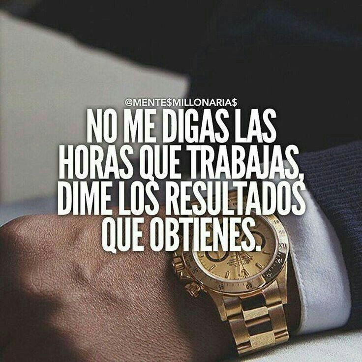 Si obtienes el resultado que deseas, las horas serán pocas! 💪