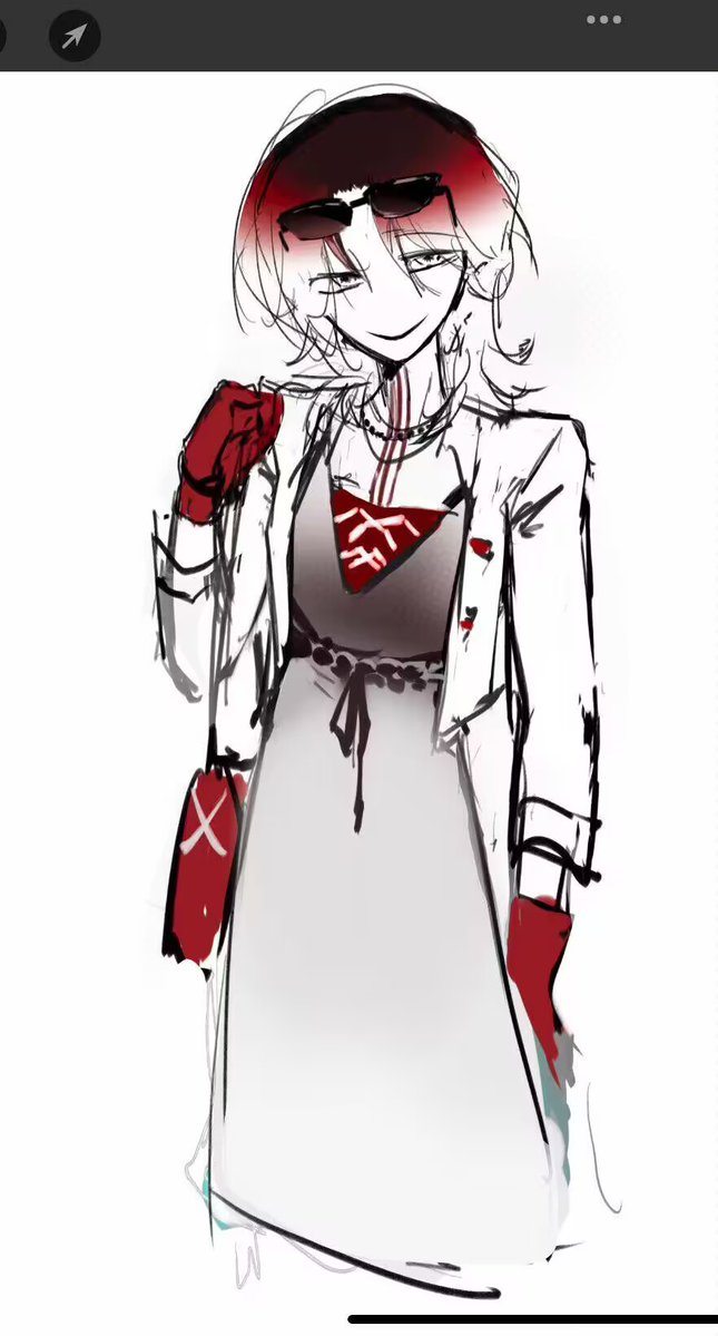 MeKl_e's tweet photo. Yillain's costume design old draft, and eado's anthropomorphic design
#LifeGivingCorruption
#DepravedColors https://t.co/NIcqXK0bby
