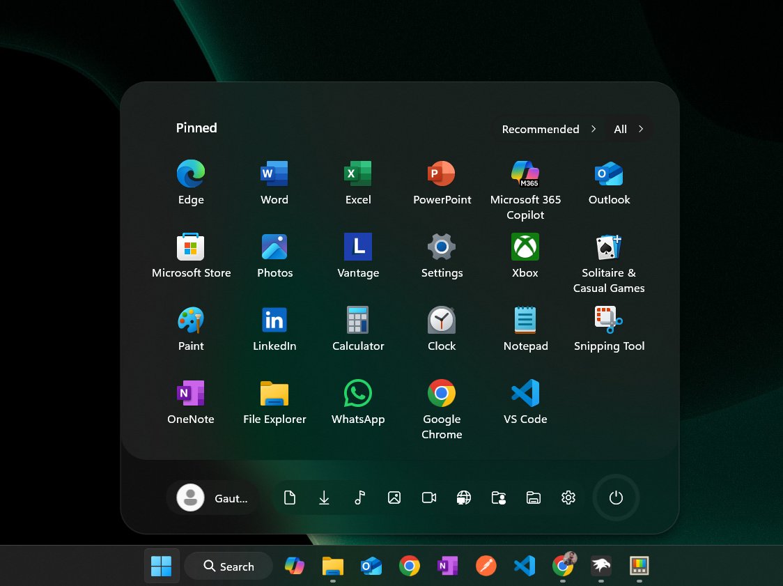 gautam1133p1's tweet image. Tech Enthusiasts Attendance please ❤️‍🔥❤️‍🔥 Today tried both Power Toys and Wind hawk.
I love my windows now more than ever.

New start menu
New Notification center
New utility powers with power toys

#Windows #eleven #customize