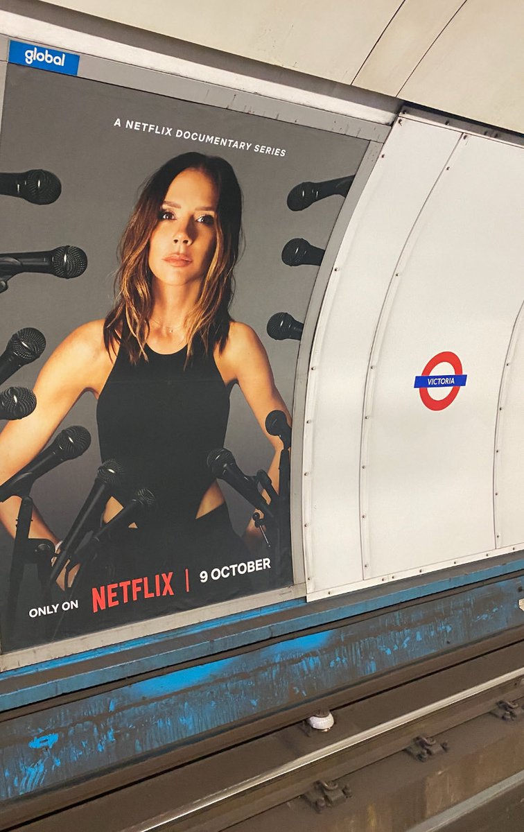 ian_wfc's tweet photo. Excellent work @NetflixUK marketing department 👏 

#VictoriaBeckham 
#VictoriaStation 
#VictoriaLine
#HatTrick 
#Placement https://t.co/32pUcScWqT