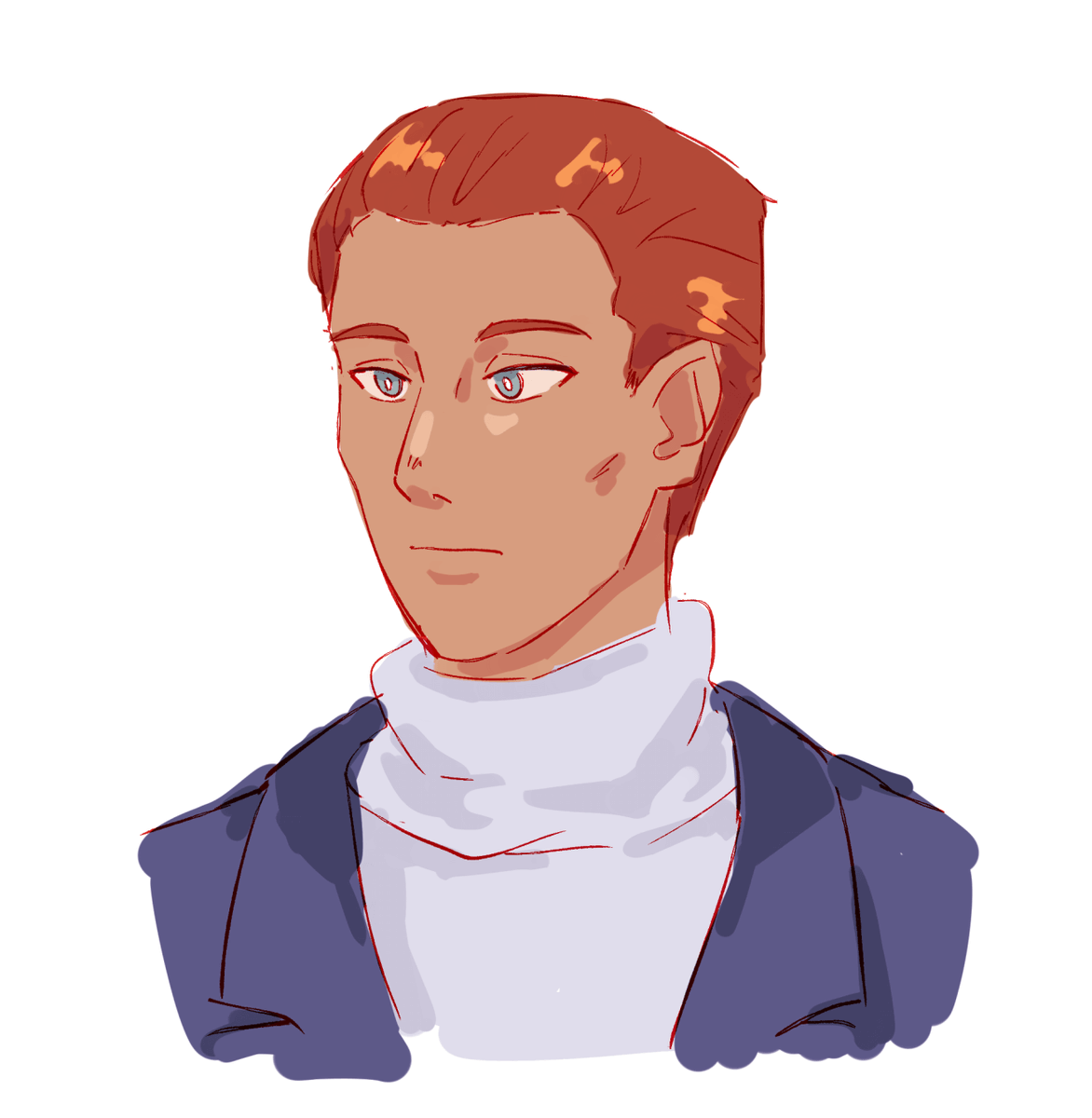 NATSUHl's tweet photo. figuring out how i wanna draw daneel #asimov https://t.co/00XYIQteab