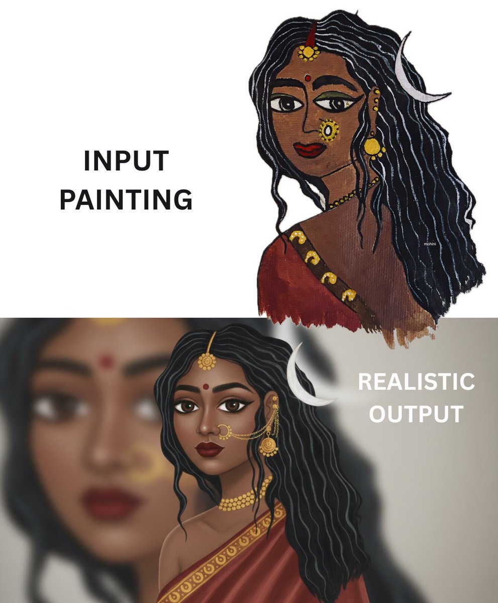 MohiniShandilya's tweet image. 🔖 From doodles to realistic masterpieces 🖌️➡️✨ #NanobananaAI just turned my sketches into lifelike images!
...
#nanobanana #googleaihub #AIImageEditing #SketchToPhoto #DigitalArt #AICreativity #ArtTransformation