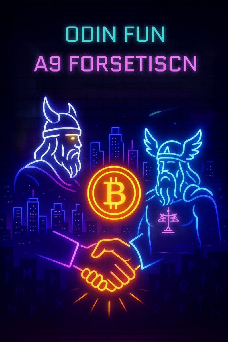 BobBodily's tweet image. Big news! 🎉

I&apos;m excited to announce we&apos;ve raised a strategic investment round from the investment research institution A9 FORSETISCN.

A9 FORSETISCN has a massive investor community that has been a part of Odin Fun from the very beginning. They are huge fans of Bitcoin, and…