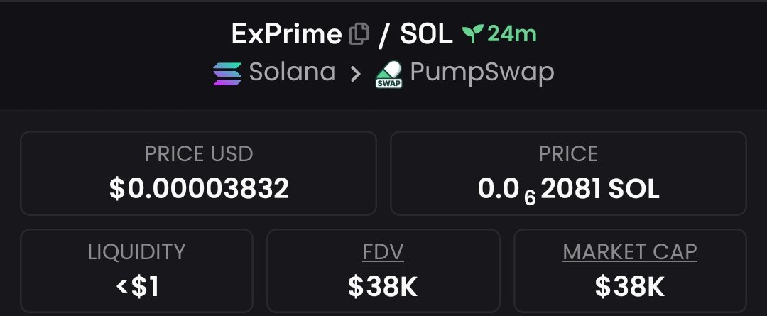josCaraballo's tweet photo. Spotted the gem! I showcased #EXPRIME boasting a remarkable $38k market cap, within my elite Telegram circle.
#CryptoPump #Crypto #Altseason #Solana #AltcoinAlert https://t.co/maS9BV9591