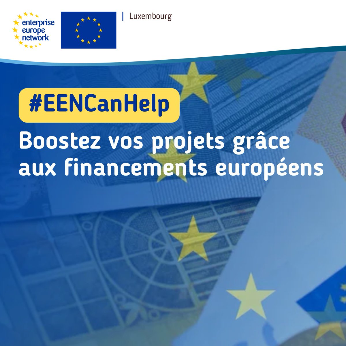 💡 EEN Luxembourg aide les PME à identifier les programmes européens &amp; maximiser leurs chances de succès 

🚀 Que ce soit innovation, durabilité ou internationalisation, nous vous guidons à chaque étape 📈 #FinancementUE #PME #EENCanHelp #Innovation