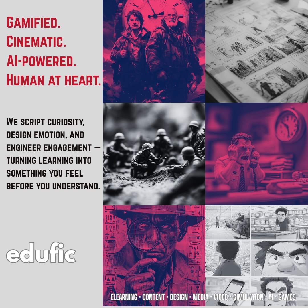 eduficdigital's tweet image. What if learning didn’t feel like learning? At Edufic, we blend storytelling, AI, and design to turn lessons into moments that move you — cinematic, gamified, human at heart. #Edufic #Elearning #EduficDigital @eduficdigital