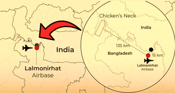 SAnPerspective's tweet image. #Bangladesh appears to be strategically positioning itself near India’s vulnerable “Chicken’s Neck” corridor.
#patlama #StockMarket #zeudiners