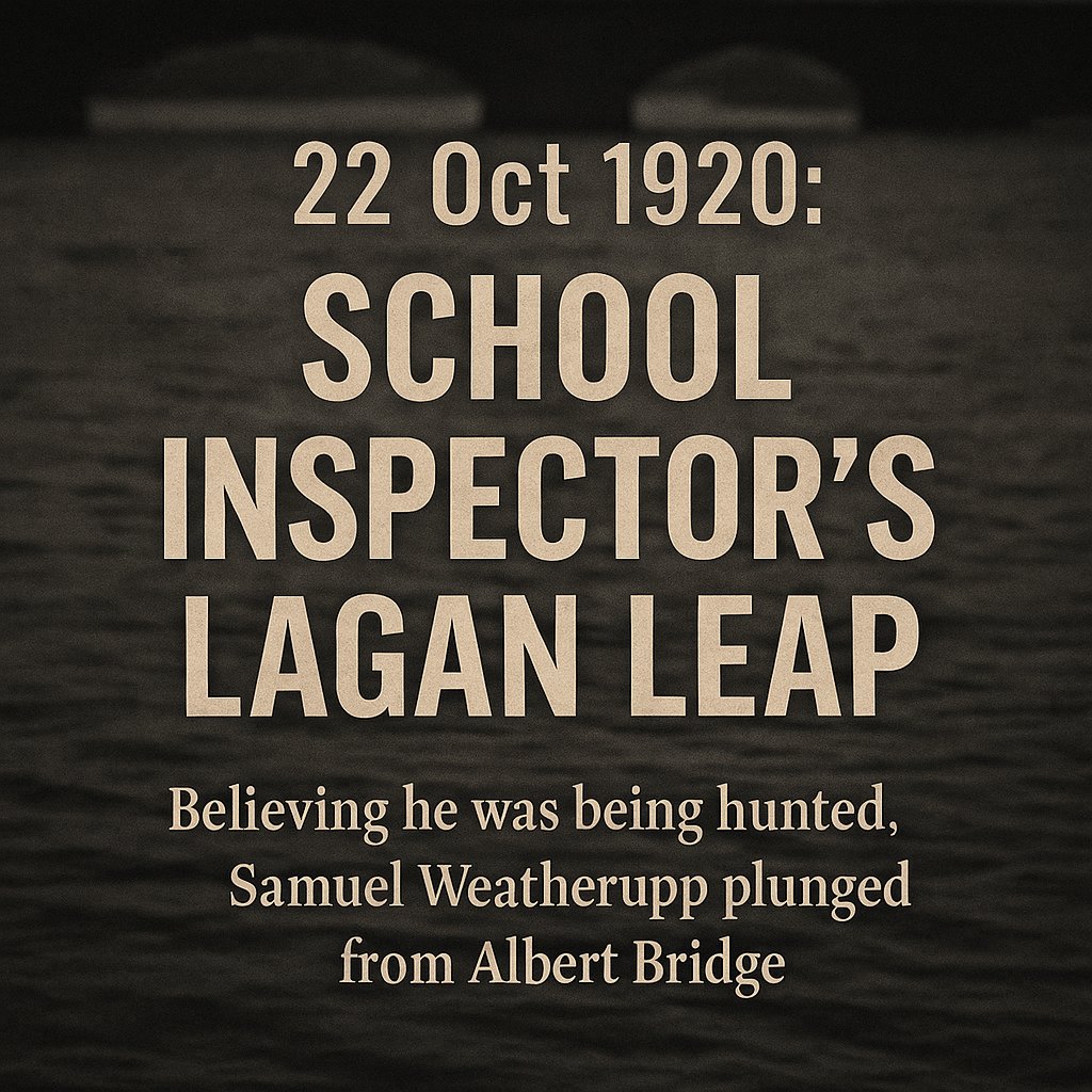 #OnThisDay 22 Oct 1920
A day of drama on the #Lagan as a #Ballyclare-born educationalist forced out of Monaghan throws himself from a bridge
🔗 eamonphoenixfoundation.com/on-this-day-po…
#irishhistory