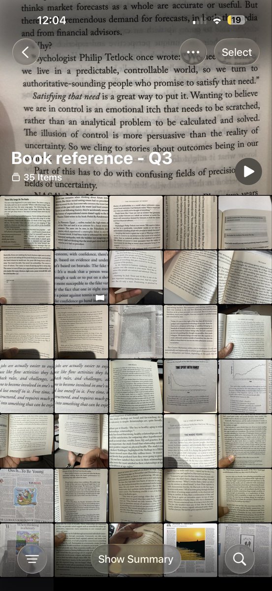 ItsAMeRahul's tweet image. Every time I come across something interesting from books, articles, or even random news pieces, I take a quick picture for later reference.
Now I’ve got entire albums in my gallery titled Book Reference Q1, Q2, Q3 etc, basically a visual archive of my curiosity. 
There’s got…