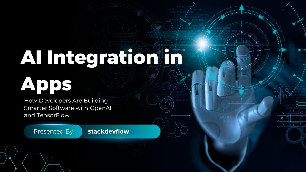 stackdevflow's tweet image. AI Integration in Apps: How Developers Are Building Smarter Software with OpenAI and TensorFlow
stackdevflow.com/posts/ai-integ…