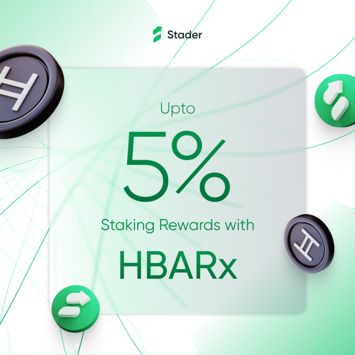 stader_hbar's tweet photo. Put your $HBAR to work with Stader 🚀

Stake into #HBARx and step into DeFi with:

 🌐 Seamless staking
 📈 Top DeFi integrations
 🔒 Secure, audited infrastructure

🔗 https://t.co/KGnXxi9znO https://t.co/05yKprsan4