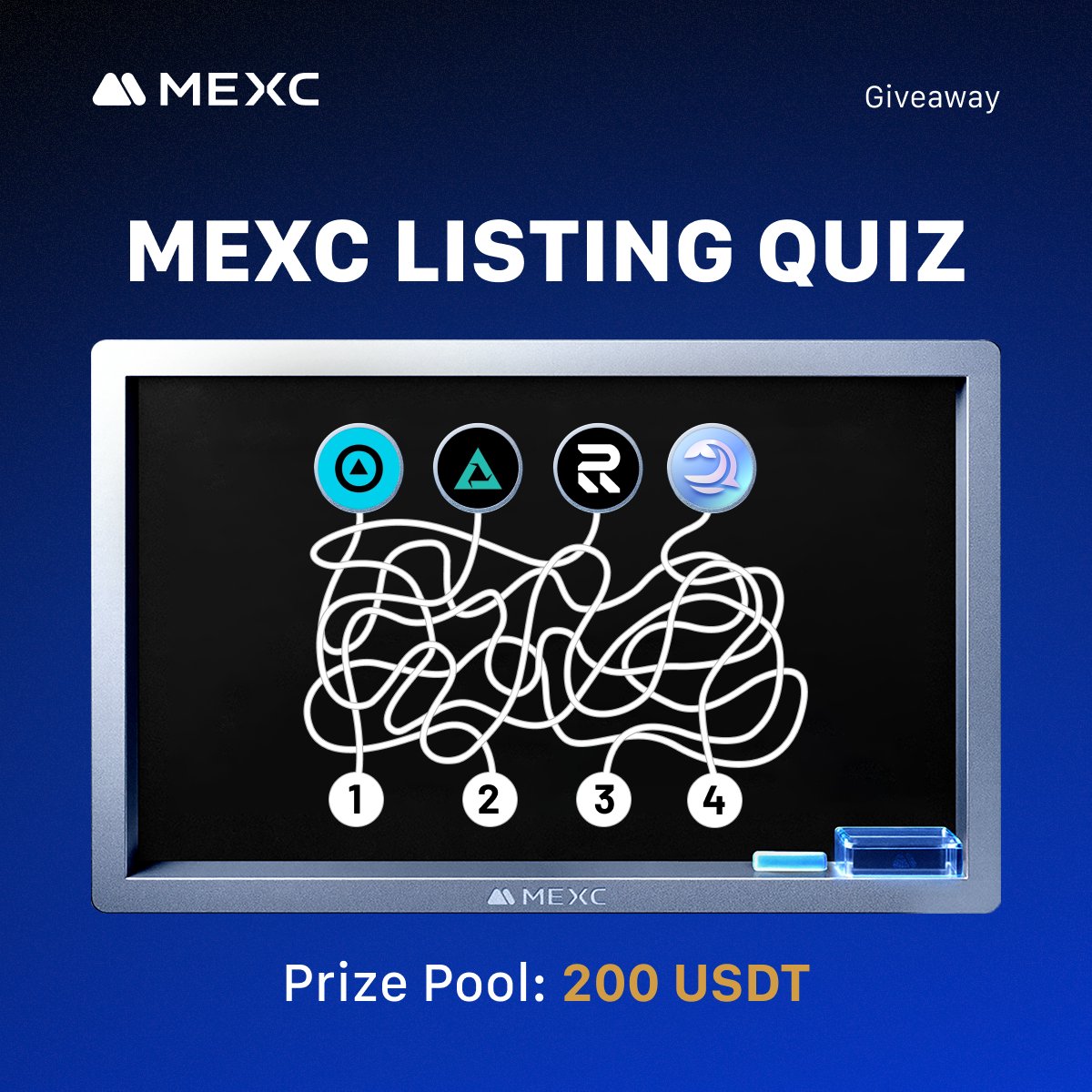 🎓Join &amp; Win: Can you match these coins with their numbers?

👉How to Join:
1️⃣ Follow <a href="/MEXC_Listings/">MEXC_Listings</a>
2️⃣ Like, RT &amp; Tag 3 friends
3⃣ Comment the correct numbers for $ZBT, $RVV, $RECALL, and $BLUAI 
4⃣ Leave your #MEXC UID and hashtags MEXC

🏆 10 lucky winners will get 20 $USDT