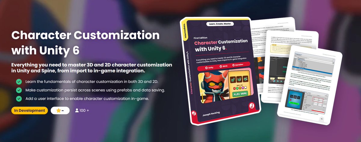 ushadersbible's tweet image. A new update is coming this week for Character Customization with Unity 6! Over 30 new pages will be added 👌🏻 jettelly.com/store/characte…
#unity3dgamedevelopers #indiedev #gamedevelopertips