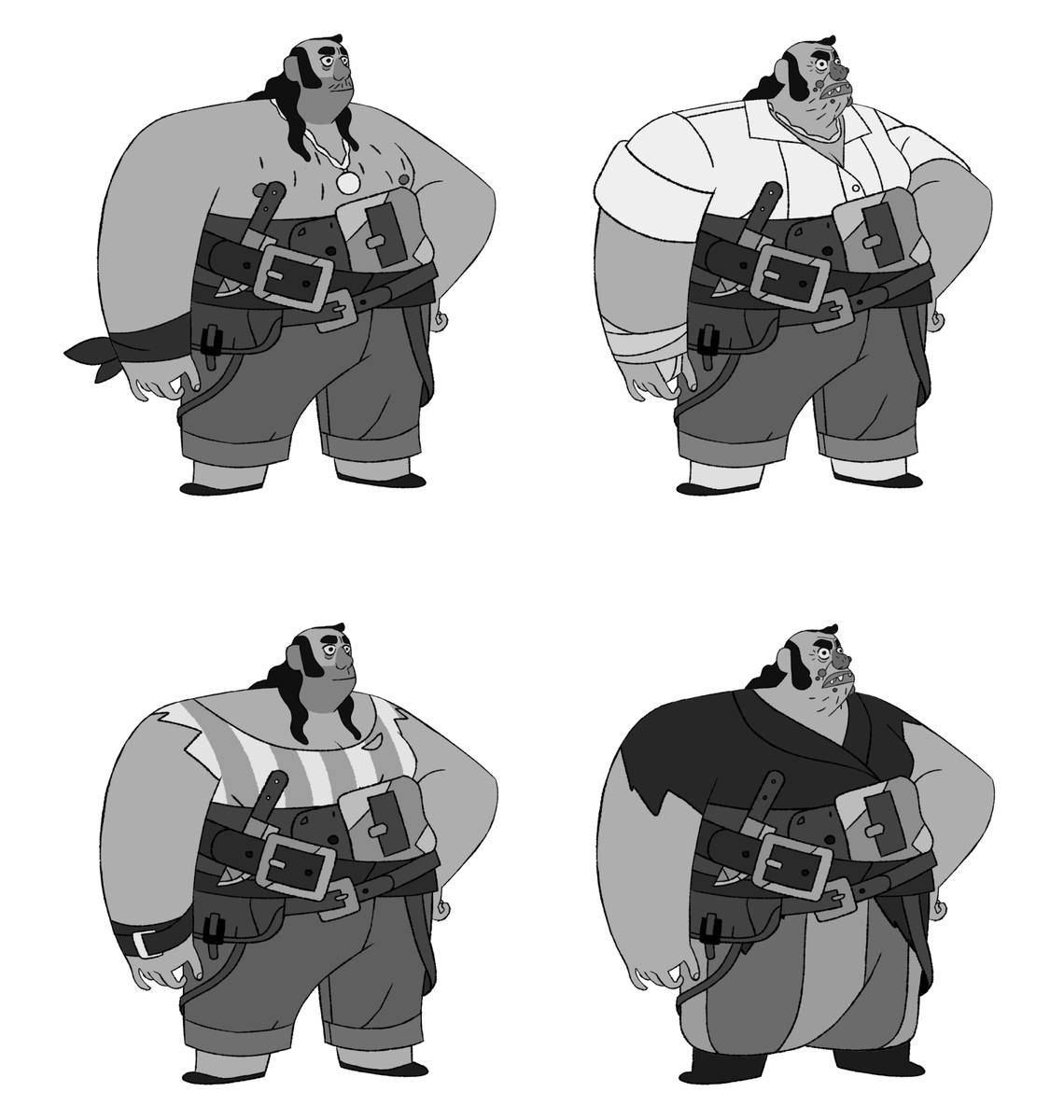 monlongo's tweet photo. The best part of designing characters is playing with paper dolls. Pick a favorite, I find it impossible! https://t.co/uNj1SlO0AR