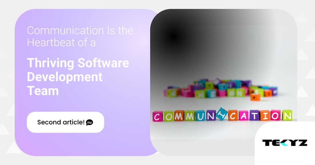 TekyzInc's tweet image. Effective communication through transparency and active listening can transform a software development team from good to exceptional.
๐ lttr.ai/AkGox
#communication #softwaredevelopment #shareideas