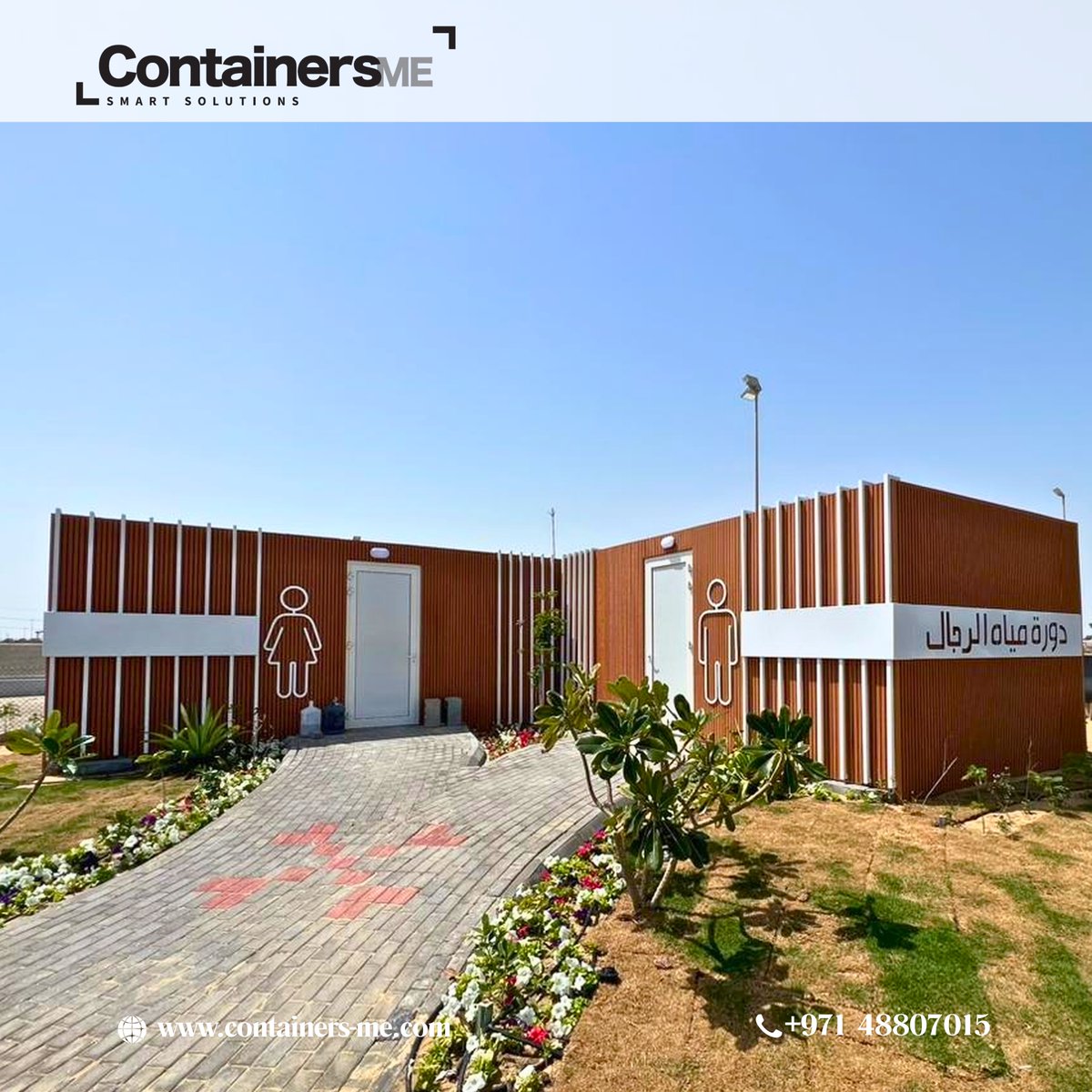 Containers_me's tweet image. our modular washroom project in KSA 🚿

built with high-quality claddings and modular mobile containers for long-lasting durability, hygiene, and comfort across the UAE.

 explore more of our projects: containers-me.com/projects

#modularwashroom #containersme #modularcontainers