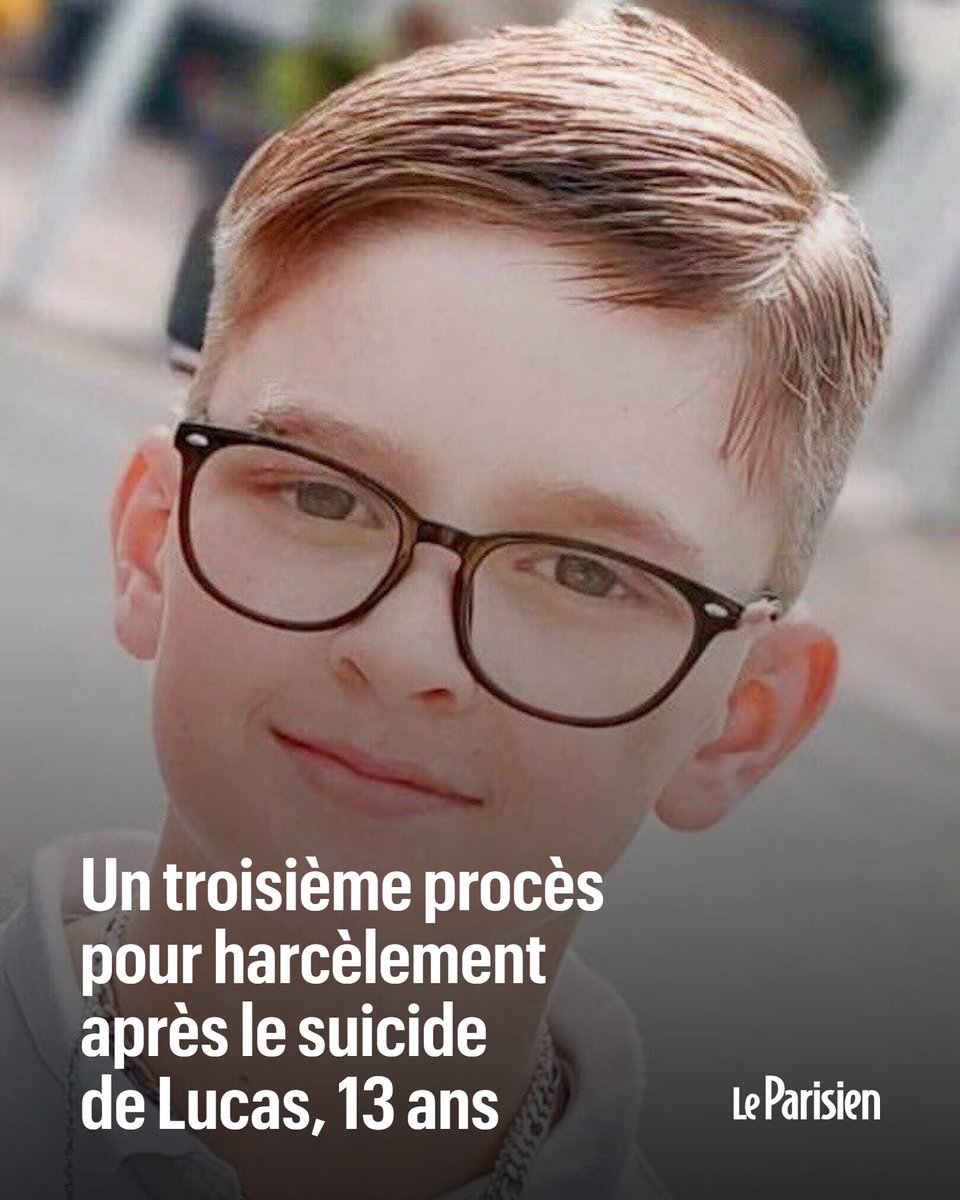 La Cour de cassation a ordonné la tenue d’un troisième procès, à Paris, à l’encontre de quatre mineurs poursuivis pour des faits de «harcèlement ayant entraîné le suicide» de Lucas, 13 ans, en 2023 dans les Vosges ➡️ l.leparisien.fr/Y1rM