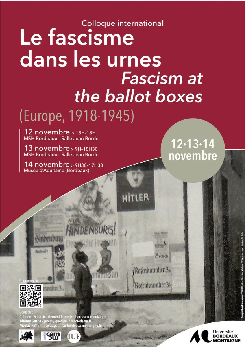 Clément Ferrier (@ferrierclement) on Twitter photo Save the date! I am pleased to announce the program for the "Fascism at the Ballot Boxes » conference organized with <a href="/guedjeremy/">Jérémy Guedj</a> and  Nicolas Patin More information here: danslesurnes.hypotheses.org Save the date! I am pleased to announce the program for the "Fascism at the Ballot Boxes » conference organized with <a href="/guedjeremy/">Jérémy Guedj</a> and  Nicolas Patin More information here: danslesurnes.hypotheses.org