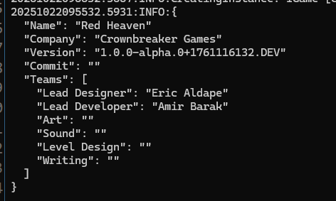 binary_eyes's tweet image. All relevant assemblies have embedded custom metadata. Need to automate update of build information during build process.
#gamedev #indiedev #csharp #code