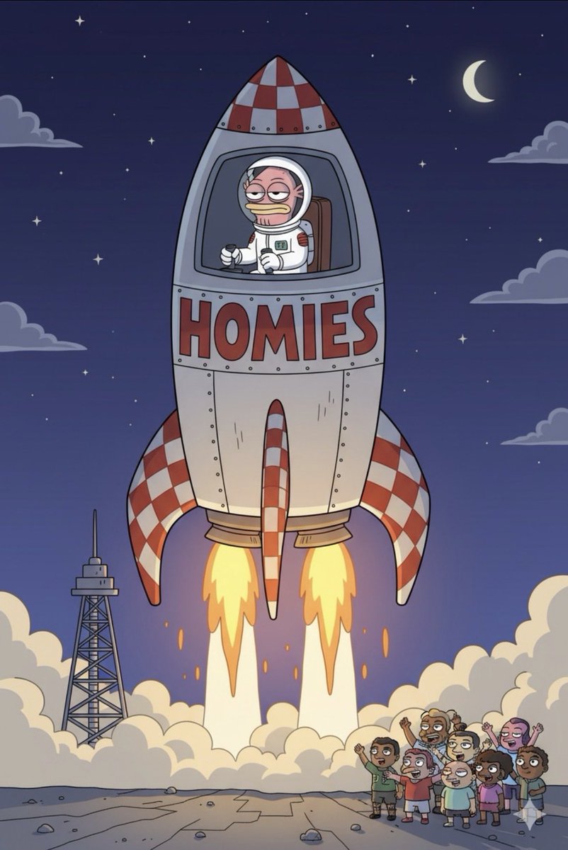 Done dreaming, now we rise — homies flying with me to space 💥
<a href="/the_homies_club/">Homies</a>  #homies