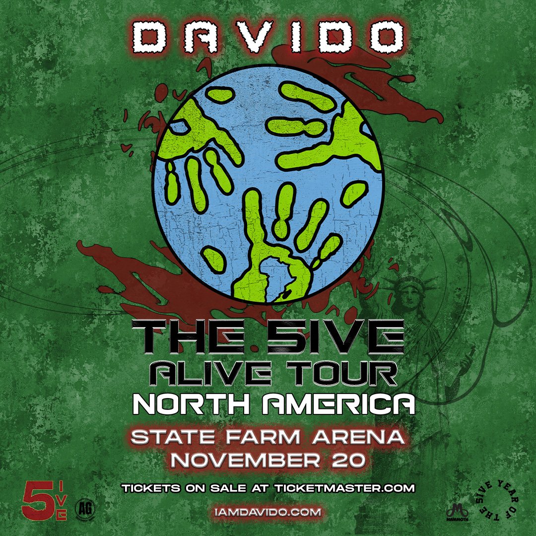 DaVidoCharts's tweet image. 5IVE ALIVE TOUR DATES THAT'S CURRENTLY ON.
OCT. 26 — G_A_S🇳🇬
OCT. 29 — M_R_S🇳🇬
NOV. 1 — M_O_S🇳🇬
NOV. 8 — COCA COLA ARENA🇦🇪
NOV. 9 — LIBERTY STADIUM🇳🇬
NOV. 20 — STATE FARM ARENA🇺🇲
NOV. 29 — PARC Des Exposition🇨🇮
DEC. 5 — BK ARENA🇷🇼
DEC. 14 — EAGLE SQUARE🇳🇬
DEC. 25 — EKO HOTEL🇳🇬