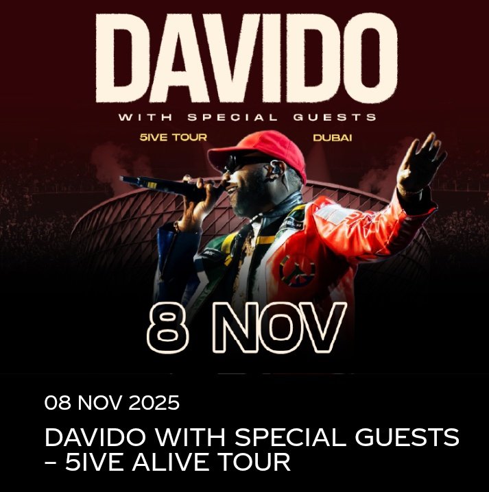 DaVidoCharts's tweet image. 5IVE ALIVE TOUR DATES THAT'S CURRENTLY ON.
OCT. 26 — G_A_S🇳🇬
OCT. 29 — M_R_S🇳🇬
NOV. 1 — M_O_S🇳🇬
NOV. 8 — COCA COLA ARENA🇦🇪
NOV. 9 — LIBERTY STADIUM🇳🇬
NOV. 20 — STATE FARM ARENA🇺🇲
NOV. 29 — PARC Des Exposition🇨🇮
DEC. 5 — BK ARENA🇷🇼
DEC. 14 — EAGLE SQUARE🇳🇬
DEC. 25 — EKO HOTEL🇳🇬