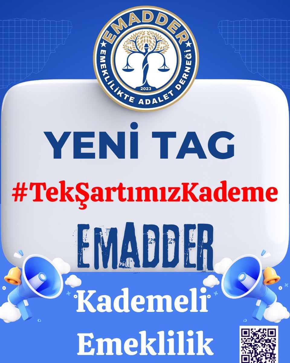‼️📣 YENİ TAG 📣‼️
👇👇👇👇👇👇
#TekŞartımızKademe

<a href="/AhmetAYDIN_02/">Ahmet AYDIN</a>
<a href="/AvOzlemZengin/">Av. Özlem Zengin 🇹🇷</a>
<a href="/hasandogan/">Hasan Doğan</a>

Bugün bir kez daha adaletin, emeğin ve hakkın sesi olmak için hep birlikte güçlü bir çıkış yapıyoruz!
Yıllardır alın teriyle, fedakârlıkla bu ülkenin yükünü taşıyan milyonların tek