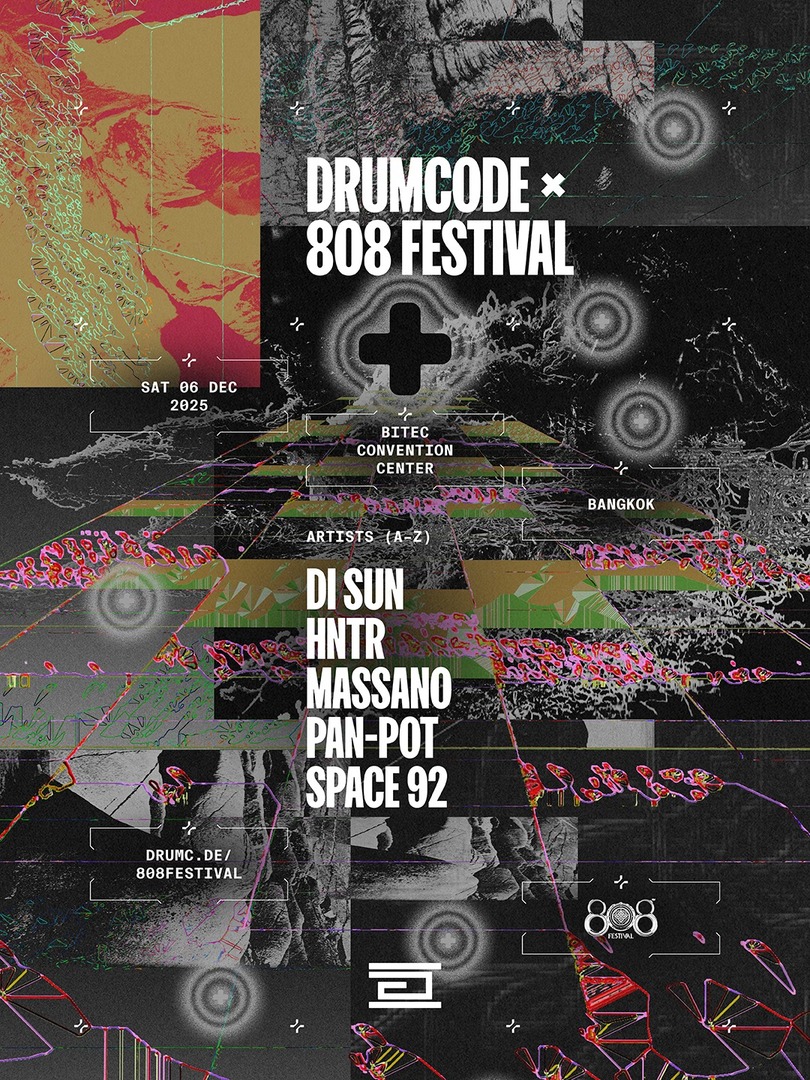drumcoderecords's tweet image. DRUMCODE x 808 Festival ⚡️
Back in Bangkok for the second year running → the Drumcode stage returns louder than ever before.
Line-up → @DISUNOFFICIAL, @HNTRnet, @massanomusic, @PanPotOFFICIAL, @space92music.
📍 808 Festival Bangkok, Thailand
📆 5-7 December 2025
Tickets →…
