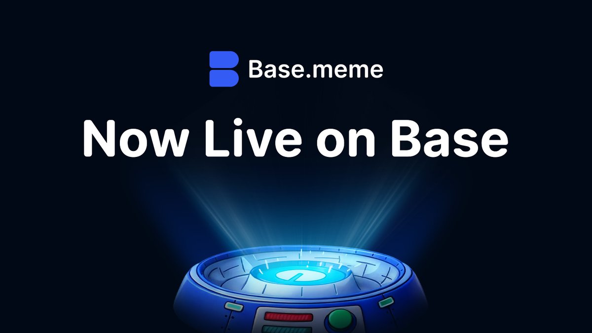 Base.meme is now LIVE!  

A community-driven launch platform for Base memecoins.

Not affiliated with Coinbase or Base.

Try it now → base.meme
