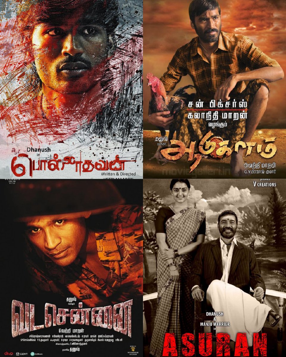 i_RA_Anand's tweet image. one director. four bangers.