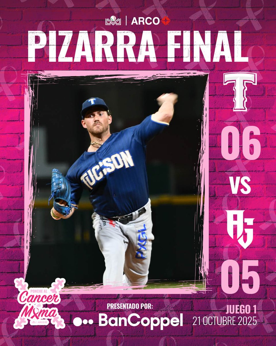 Liga_Arco's tweet photo. Victoria para Tucson🌵

Con rally de seis anotaciones en la cuarta, los dirigidos por Willie Romero consiguen el primero de la serie en Guasave. 🤙🏻

PG Daniel Zazueta
PP Julio Robaina
SV Garrett Alexander

Presentado por @BanCoppel 

#LigaARCO⚾ https://t.co/q4KFCFOnKN