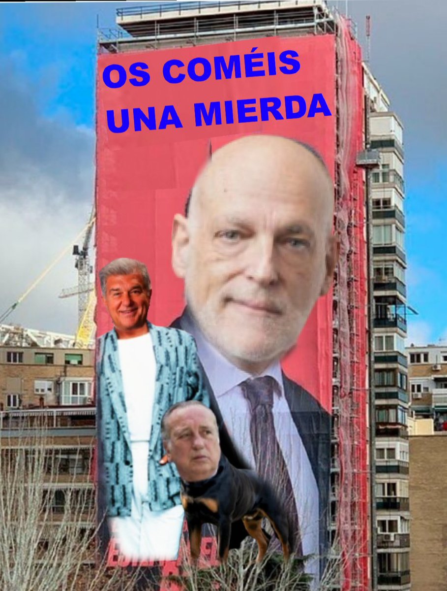 elmemocule's tweet image. La Corrupta liga de Narco #Tebas y Negreira #Laporta 
Y sus  Roig, Cerezos y demás ratas se quedan sin su mierda de Miami 

Gánatelo en el campo