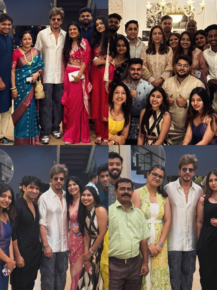 TeamSriyan's tweet photo. Diwali vibes shining bright with Shah Rukh Khan at Gauri Khan Designs, where elegance meets festive glow ❤️

#ShahRukhKhan #happydiwali2025 https://t.co/pUGNK2hWyY