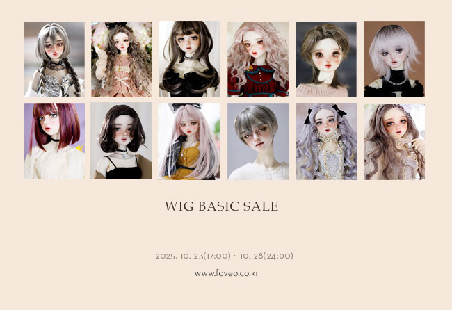 🍀10월 선주문 안내

🔸NEW
46 남아 ‘드뷔시.S’

🔸메이크업 2종
스페셜 – 4체 한정 / 본체 판매
디폴트 – 상시 판매

🔸샐몬 화이트 스킨
10월 23일(목) 17:00 ~ 28일(화) 24:00 까지

🔸가발 일반 판매 오픈

RT+팔로우 이벤트
28일, 한 명 추첨 적립금 20,000원
foveo.co.kr