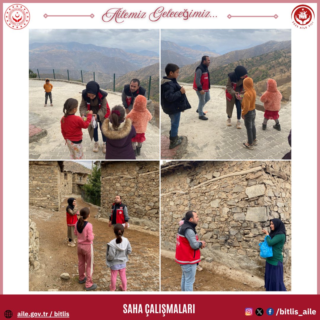 bitlis_aile's tweet image. 📍 Hizan Sağırkaya Köyü
📌 2025 #AileYılı kapsamında Tatvan Sosyal Hizmet Merkezi ekiplerimiz, Sağırkaya Köyü’nü ziyaret etti.

👨‍👩‍👧‍👦 Bakanlık hizmetleri
🏡 Koruyucu aile hizmeti 
🚫 Kadına yönelik şiddetle mücadele
konularında köy halkımıza bilgilendirme yapıldı.
@tcailesosyal…