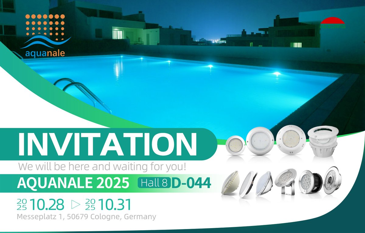 Heguang will participate in the 2025 Cologne Swimming Pool and Sauna Equipment Exhibition in Germany
Exhibition Name: Aquanale 2025
Address: Koelnmesse GmbH, Messeplatz 1, 50679 Koln, Germany
Date: October 28-31, 2025
Booth Number: Hall 8 D-044