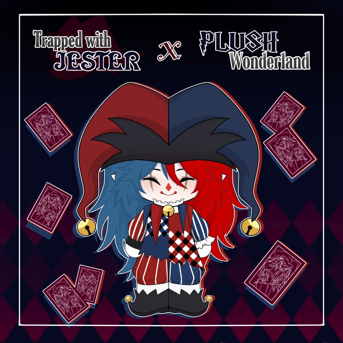 WonderlandPlush's tweet image. [Don't worry, it's not scary... I think... ]
🎭Big thanks to the amazing official support @Antares252.

Visit the official site NOW—Pick your room and begin your reign!
Launch Time: 2:00 AM PT, Oct. 22, 2025

#trappedwithjester #trapped_with_jester #otome #amare #plushies