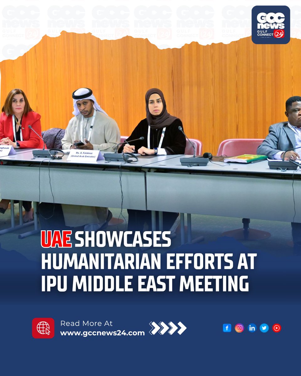 gccn24's tweet image. UAE highlights its humanitarian role &amp;amp; calls for dialogue at IPU  Middle East meeting in Geneva. 
.
Read more: gccnews24.com/uae-addresses-… 
.
#UAEHumanitarianAid #MiddleEastPeace  #IPUAssembly
