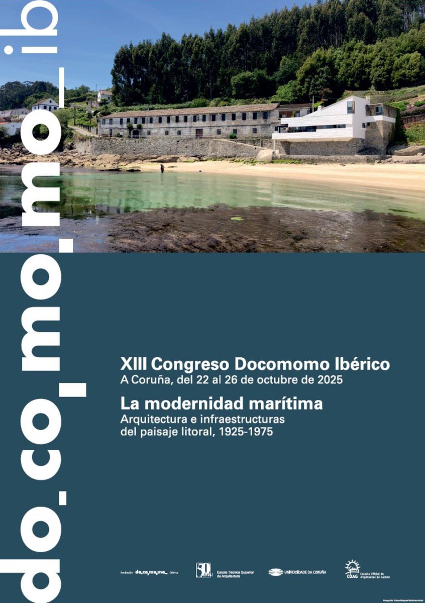 Esta tarde comienza el XIII Congreso del Docomomo Ibérico.
Por allí estaremos. 🙂