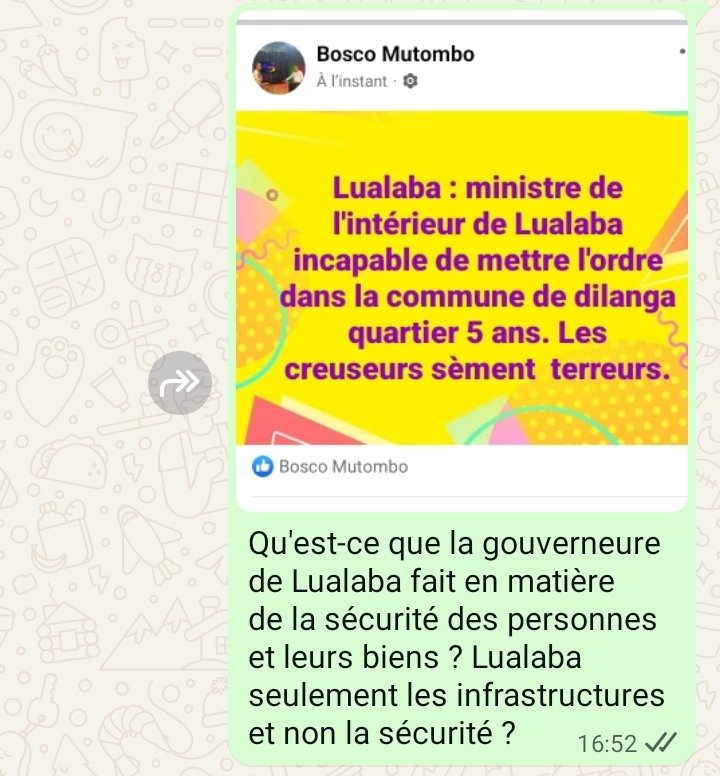 boscomutom1567's tweet image. UNE URGENCE POUR LA PROVINCE DE LUALABA/KOLWEZI/QUARTIER 5 ANS.