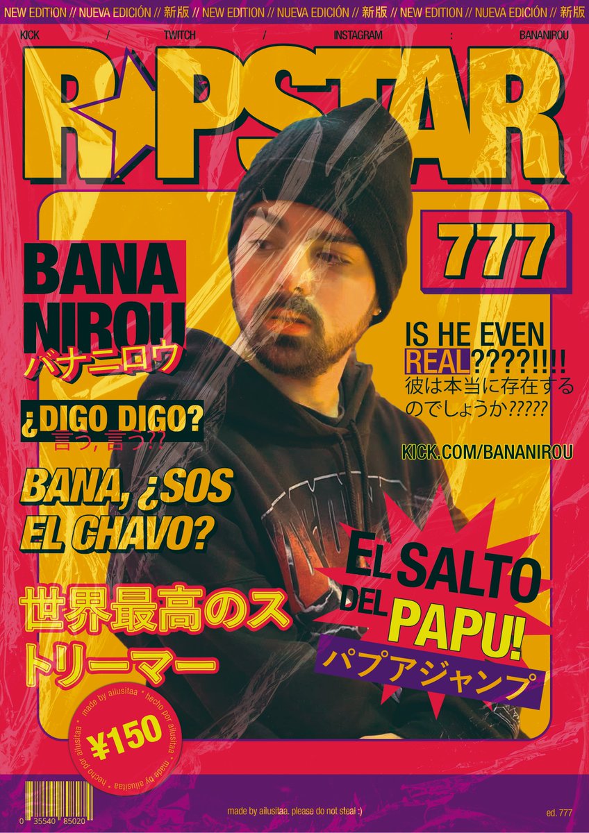 Le hice la tapa de una revista a bana q opinan :pp 

apoyin :v